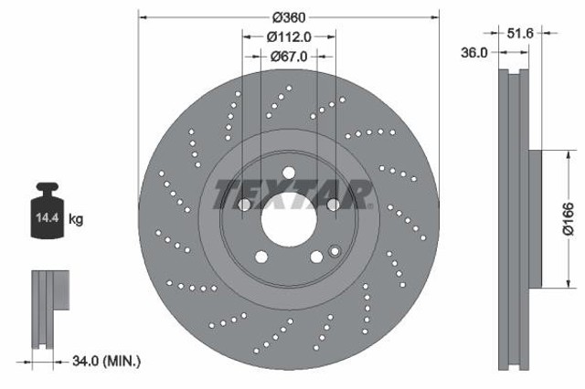 Discos 92283905 TEXTAR