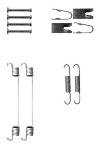 Kit de montaje de zapatas de freno traseras para Nissan Tiida C11X