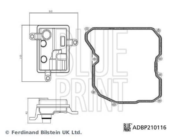 Filtro de transmisión automática ADBP210116 BLUE PRINT