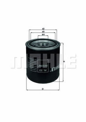 AL23 Filtro del desecador de aire (separador de agua y aceite) (camión)  en stock Granada