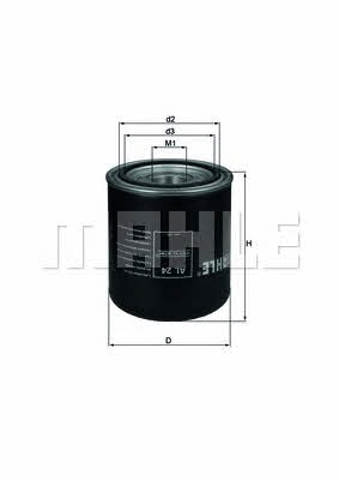 MAHLE AL24 Filtro del desecador de aire (separador de agua y aceite) (camión)  disponible Valladolid