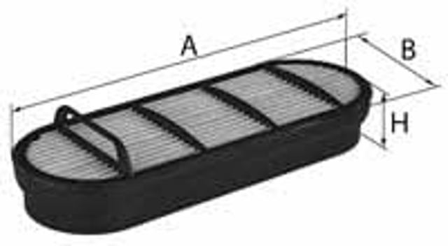 Filtro de aire coche CF2120 MANN