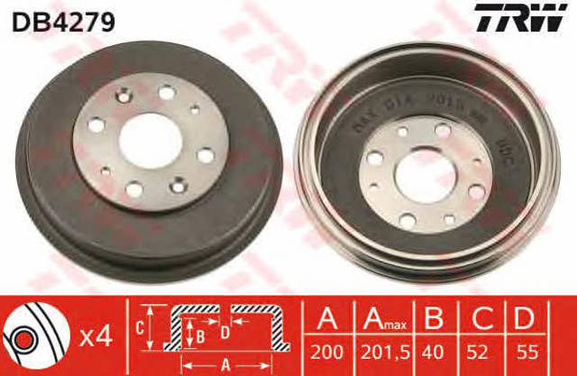 Comprar Tambor de freno trasero Mazda 323 II  a bajo precio