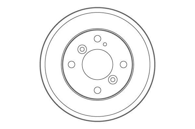 Tambor de freno trasero DB4553 TRW