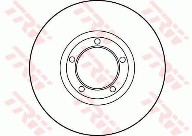 Disco de freno DF1653 TRW
