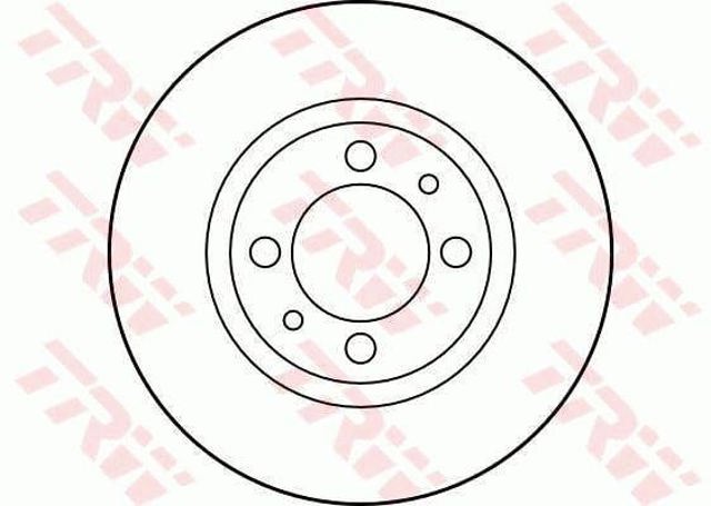 Disco de freno delantero DF1723 TRW
