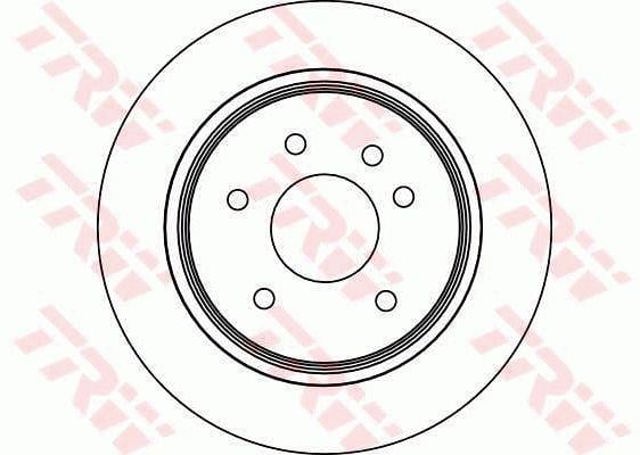 Disco de freno trasero DF4094 TRW