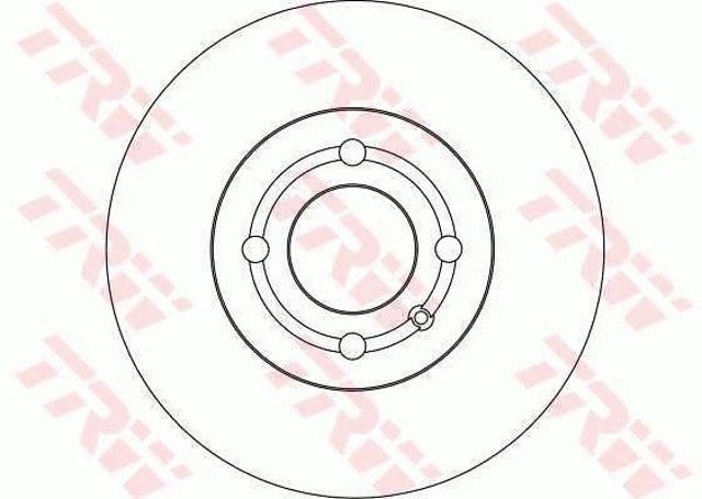 Freno de disco delantero DF4232 TRW