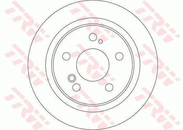 Freno de disco trasero DF4355 TRW