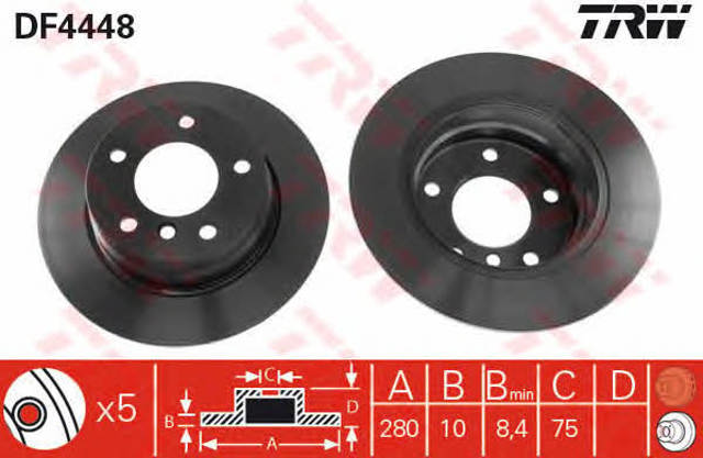 DF4448 Disco de freno trasero comprar Girona
