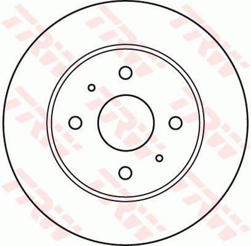 Disco de freno delantero DF4905 TRW