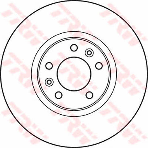 Freno de disco trasero DF4971 TRW