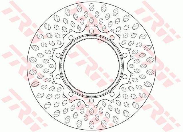 Freno de disco trasero DF5019S TRW