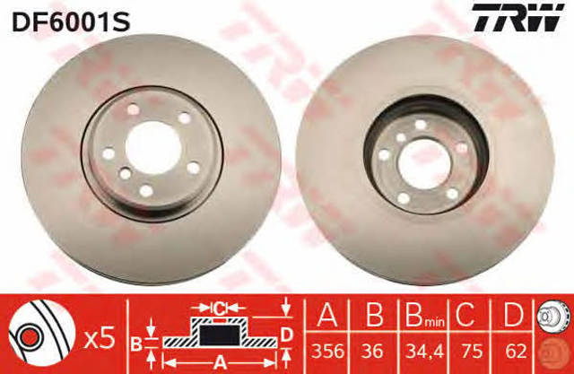Discos DF6001S TRW