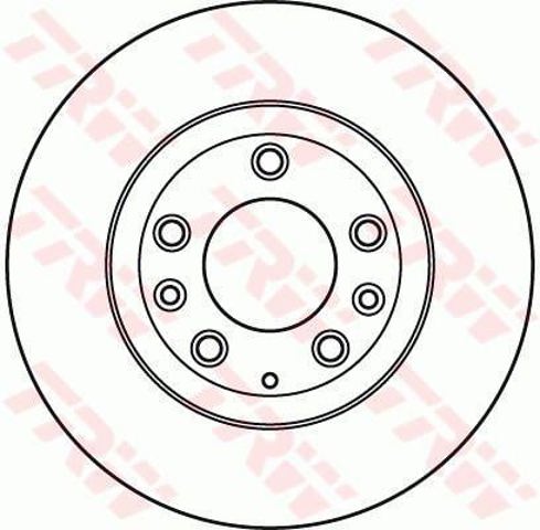 Disco de freno delantero DF6115 TRW
