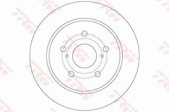Freno de disco trasero DF6173 TRW
