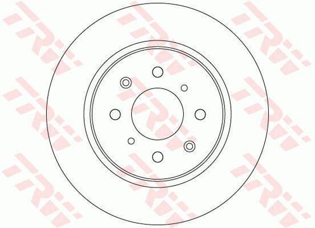 Disco de freno trasero DF6318 TRW