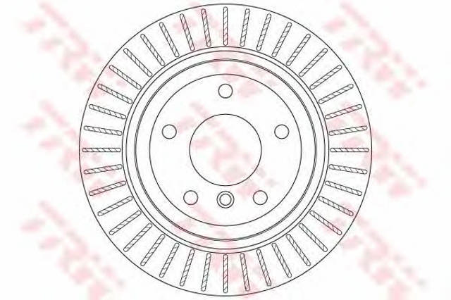 Freno de disco trasero DF6329 TRW