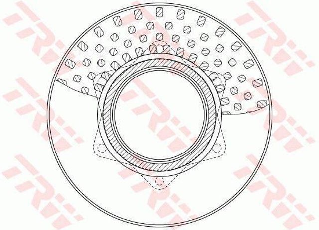 TRW DF6334S Disco de freno trasero comprar Pamplona
