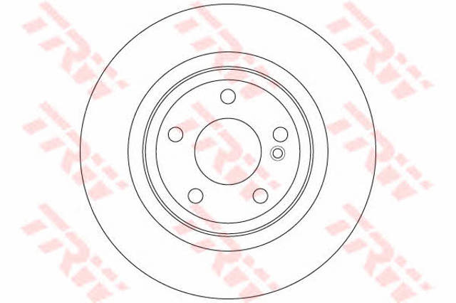 Freno de disco trasero DF6358 TRW