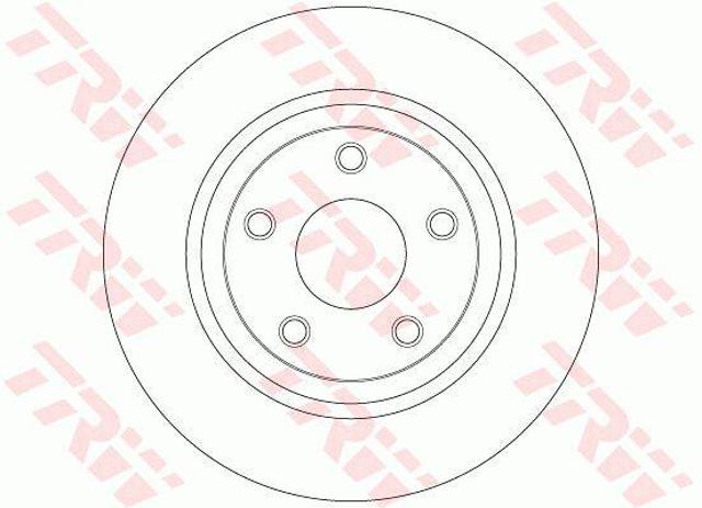 Freno de disco trasero DF6492 TRW