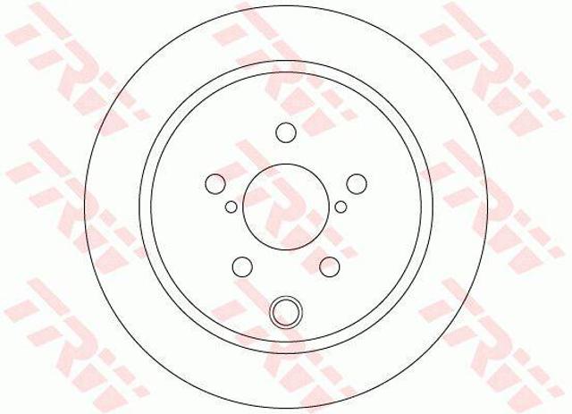 Freno de disco trasero DF6503 TRW