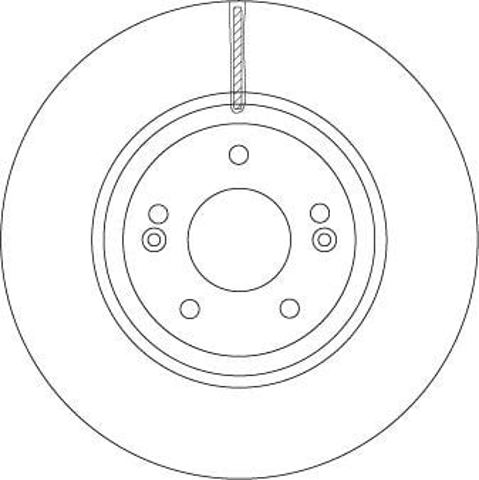 Freno de disco delantero DF6545S TRW