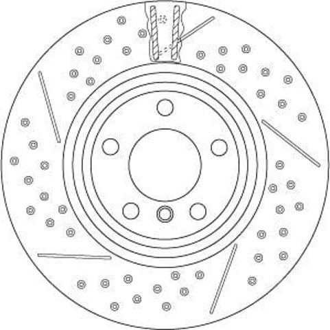 Freno de disco trasero DF6606S TRW