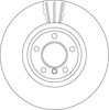 Freno de disco delantero DF6615S TRW