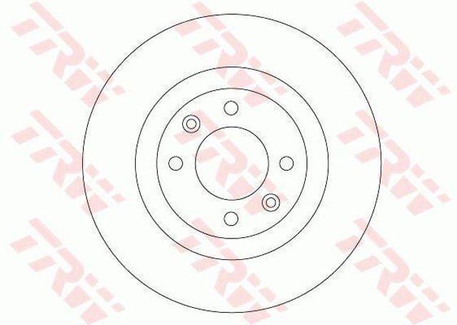Freno de disco trasero DF6632 TRW