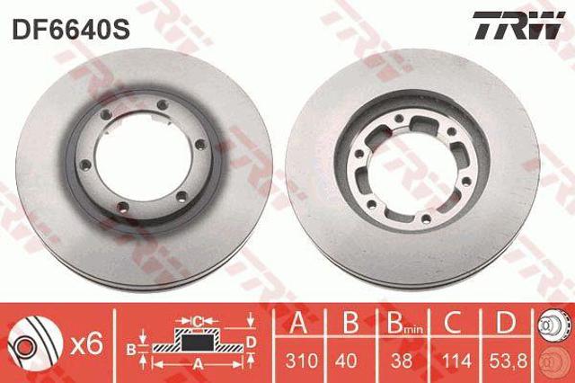 Precio del repuesto Disco de freno delantero Canter VIII camión plataforma/chasis