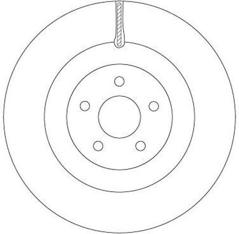 Disco de freno delantero DF6871 TRW