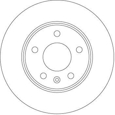 Freno de disco trasero DF6915 TRW