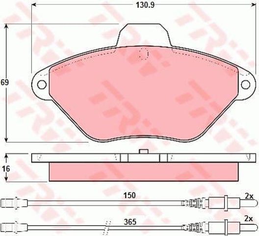 GDB1102 Pastillas de freno delanteras de disco  comprar en Pontevedra