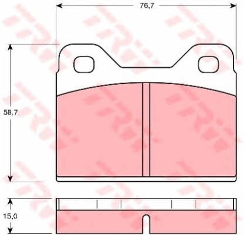 Pastillas de freno delanteras para Alfa Romeo Giulietta  (116)
