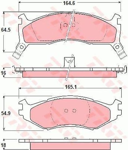 GDB1158 TRW Pastillas de freno  en stock Córdoba