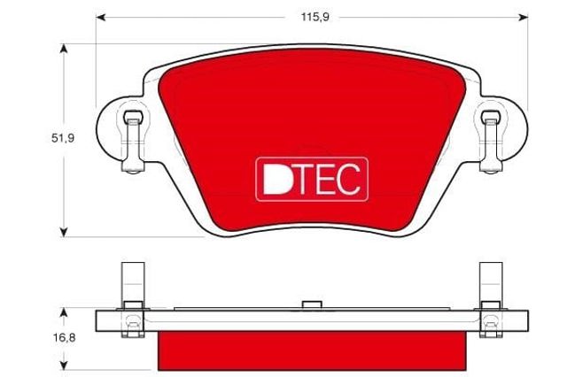 TRW GDB1525DTE Pastillas de freno traseras  en stock Salamanca