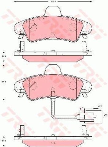 TRW GDB1581 Pastillas de freno traseras comprar Pamplona