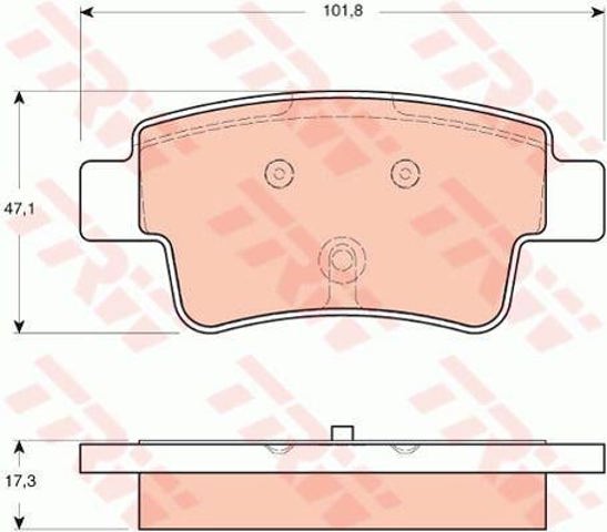 GDB1714 Pastillas de freno traseras  en stock Sabadell