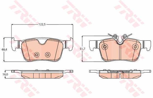 TRW GDB2168 Pastillas de freno traseras comprar Tarragona