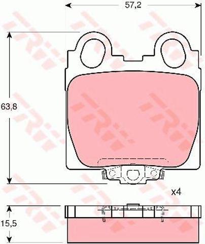 TRW GDB3233 Pastillas de freno traseras comprar Tarragona