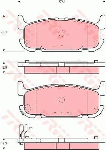 GDB3318 Pastillas de freno traseras de disco  comprar en Zaragoza
