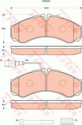 GDB3440 Pastillas de freno traseras de disco  comprar en Reus