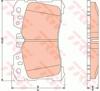 Pastillas freno delanteras GDB3473 TRW