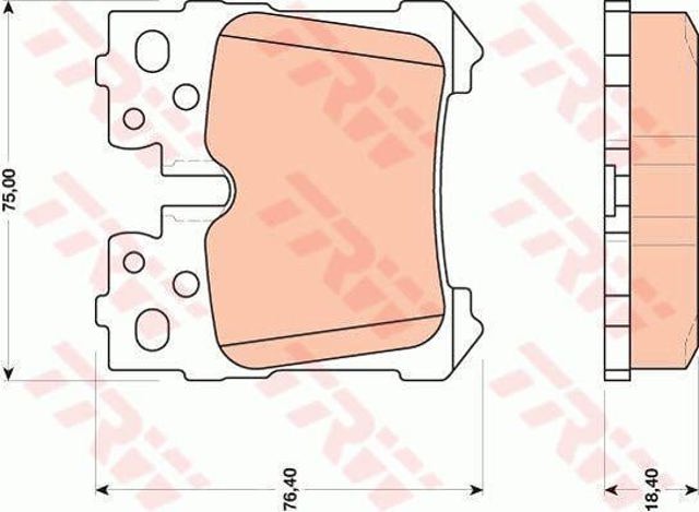 Pastillas freno traseras GDB3475 TRW