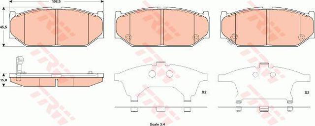 TRW GDB3522 Pastillas de freno comprar Pamplona