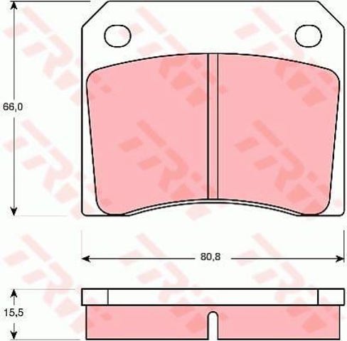 TRW GDB557 Pastillas de freno traseras de disco  disponible Lugo