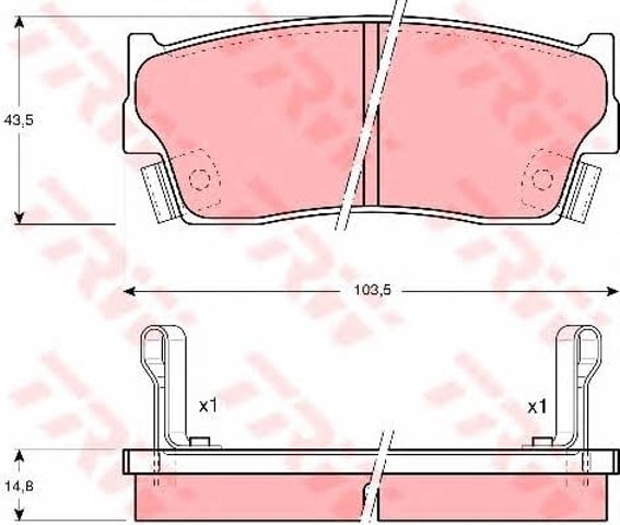 GDB885 TRW Pastillas de freno  en stock Huelva