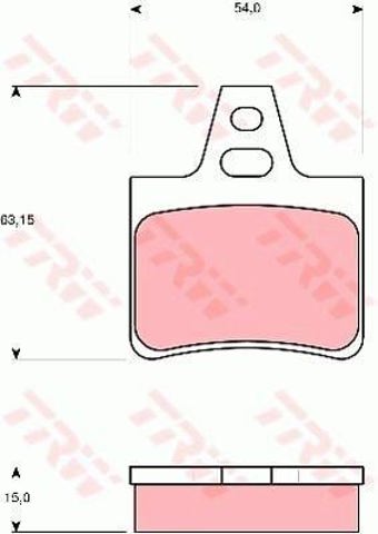 GDB986 TRW Pastillas de freno traseras comprar Madrid