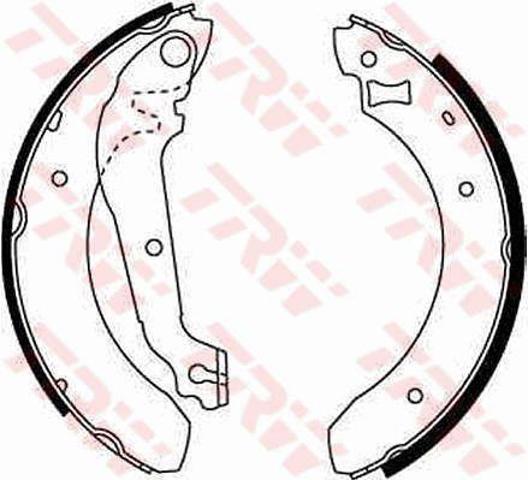 Zapatas de freno traseras GS6207 TRW